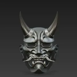 Cosplay STL تنزيل - Oni Mask Samurai Demon Style Japanese Demon Warrior Cosplay - Anıl GÖKTAŞ