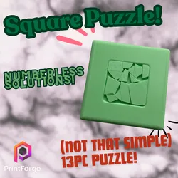 Creality Cloud | Square Puzzle | ملفات الطابعة ثلاثية الأبعاد