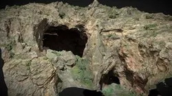 Large Mountain Cave Cliff PBR Scan