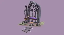 Stylized ruin with a magic chamber