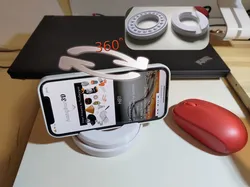 Thrust bearing phone stand
