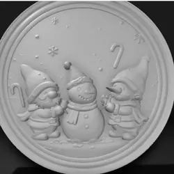 3D printer bestanden | 3MF | playful Christmas gnomes