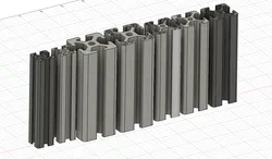 Aluminium Extrusion Profile 5 6 8 with dimensions 2020 3030 4040