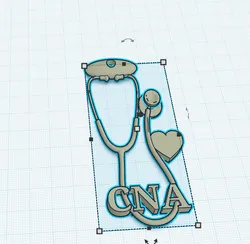 cna healthcare keychain