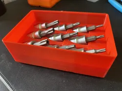 Gridfinity bin for 3/8" Torx sockets