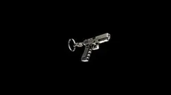 Gun Keychain decimated