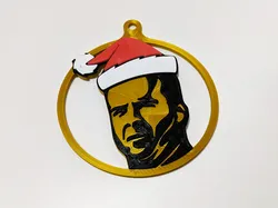 John McClane (Die Hard) Christmas tree decoration / ornament (with stronger eye)