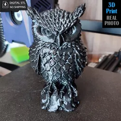 Other STL Download - Owl Statue STL – Single-Color 3D Printable Figurineby MegaPrintSTL