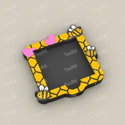 Other STL Download - Post-It, Sticky Note Holder honeycombby TeoRk