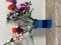 Square Stripped Vase