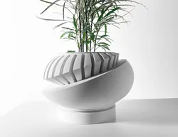 The Luxar Planter Pot with Drainage Tray & Stand Included: Modern and Unique Home Decor for Plants and Succulents