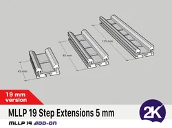 The Modular LED Light Profile, MLLP 19 5 mm extension add-on