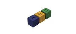 3D Printed Braille Alphabet Boxes.