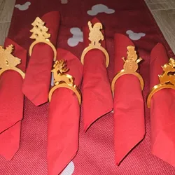 3D printer bestanden | 3MF | Christmas Napkin Ring Holder Set of 12