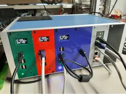 3U rack; shield for 5-port switch