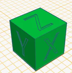 5mm calibration cube