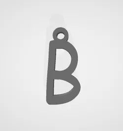 B - keychain