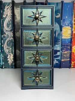 Bookshelf Desktop Mini Filing Cabinet Organizer 3D Print Book Annotation Organizer Bookish Book shelf Decor Vintage