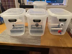 Drybox with Spool Roller, Hygrometer, and PTFE Passthrough