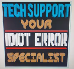 Fun Tech Support Wall Art