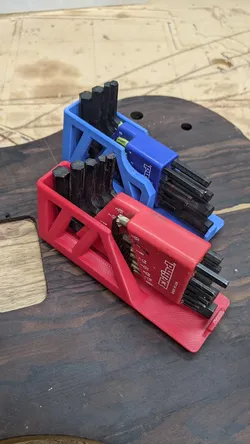 Gridfinity Hex Allen Key Set Vertical Holders