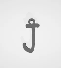 J keychain