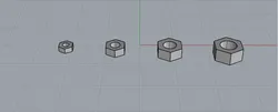 Metric Hexagon nut (M2, M3, M4, M5)