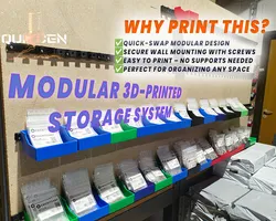 Modular 3D-Printed Storage System – Wall-Mounted & Customizable