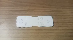 Simple gauges for common thread metric pitches from 1 to 2.5