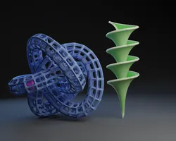 Torus Knot with an Encased Ball and a Funnel Lilly