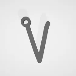V keychain