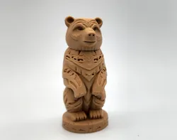 Wooden Bear Totem