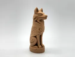 Wooden Wolf Totem