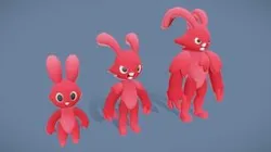 Cartoon Characters - Rabbit Warriors