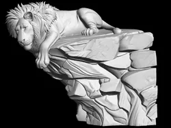 Creality Cloud | Lion wall decoration | ملفات الطابعة ثلاثية الأبعاد