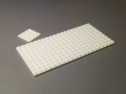 Double sided building plates for a building set - Lego compatible
