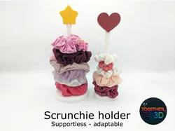 Fișiere pentru imprimante 3D | Fișier 3MF | Scrunchie holder - supportless - adaptable