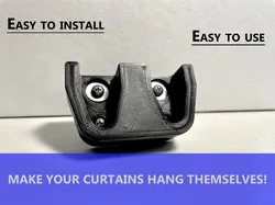 Heavy duty curtain rod hanger