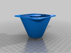 Parametric Fan Adapter with anti-turbulence vents