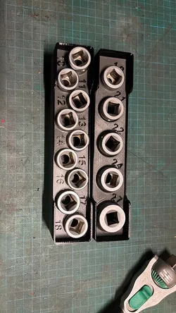 Wera Bins Gridfinity 1/2 nuts 10 - 18 and 19-27 and 30-32 metric