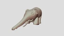 Wooden African object: an elephant