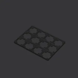 3D printer bestanden | 3MF | Grundplatte 4-3 mit Magnetaussparung