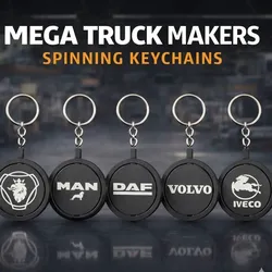 3D printer bestanden | 3MF | Mega Truck Makers Spinning Keychains
