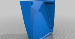 angled fan shroud for 120mm 12cm fans to silence and redirect air flow