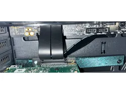 Bracket for PCIe4x4 riser cable using bottom ATX holes