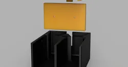 Clamps to power cable adapter