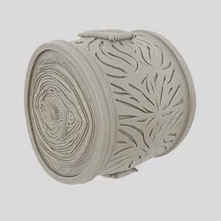Fantasy Wooden Ritual Drum for 3D print