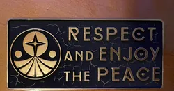Foundation: Respect and Enjoy the Peace sign