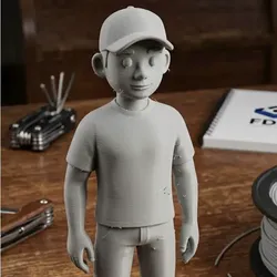 Free Other STL Download - boy with hatby TMG252