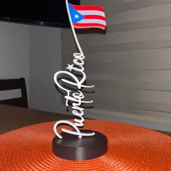 Home Decorations & Ornaments STL تنزيل - Banderín, 🇵🇷Puerto Rico - ALC 3DPrint